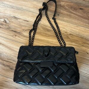 Black quilted purse